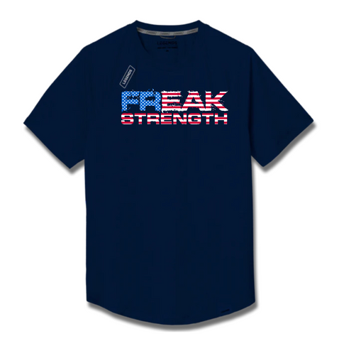 Legends Men's Team Tech SS Tees- USA Navy